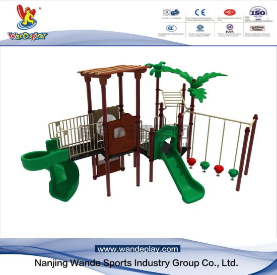 아이들 야외 놀이터 사다리와 고전 Playset